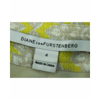 Diane Von Furstenberg Vestito in Cotone in Giallo