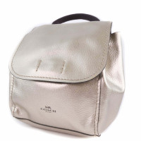 Coach Backpack Leather in Silvery