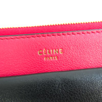 Céline Clutch Bag Leather in Red