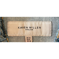 Karen Millen Giacca/Cappotto in Cotone in Blu