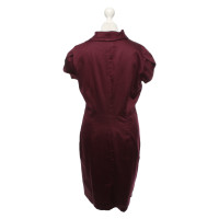 Hoss Intropia Kleid aus Baumwolle in Bordeaux