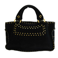 Céline Boogie Bag in Pelle scamosciata in Nero