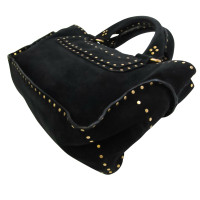 Céline Boogie Bag in Pelle scamosciata in Nero