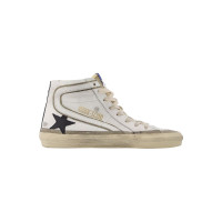 Golden Goose Sneaker in Pelle in Bianco