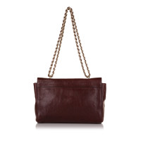 Mulberry Medium Lily Leer in Rood
