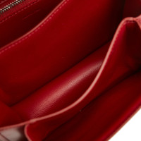 Céline Box Bag aus Leder in Rot