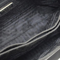 Prada Umhängetasche aus Baumwolle in Schwarz