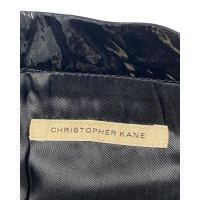 Christopher Kane Rock aus Lackleder in Schwarz