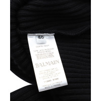 Balmain Kleid aus Wolle in Schwarz