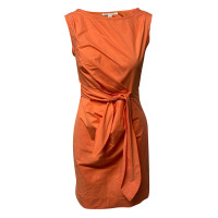 Diane Von Furstenberg Kleid aus Baumwolle in Orange