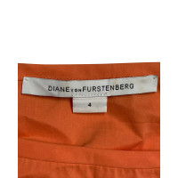Diane Von Furstenberg Kleid aus Baumwolle in Orange