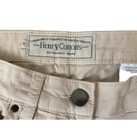 Henry Cotton's Hose aus Baumwolle in Beige