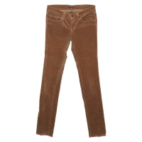 J Brand Paire de Pantalon en Coton en Marron