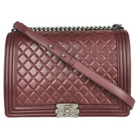 Chanel Boy Large Leather in Bordeaux