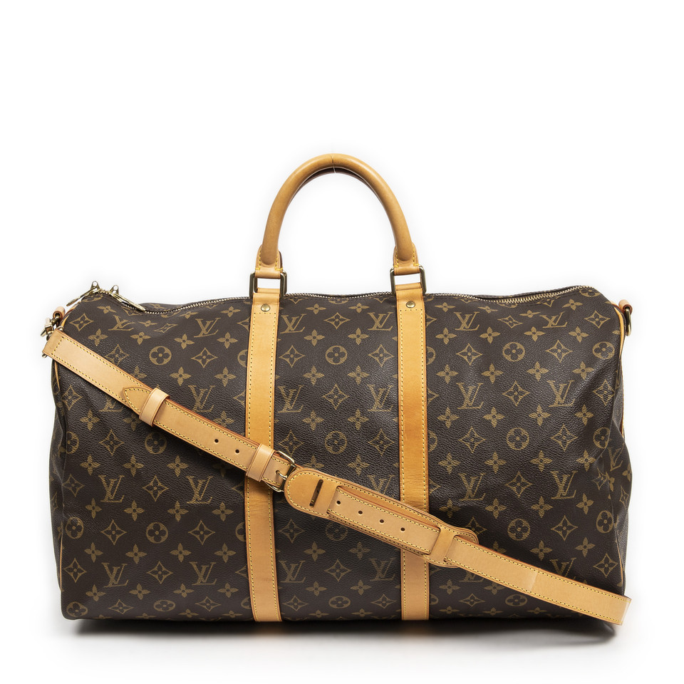 Louis Vuitton Keepall 50 Bandouliere Canvas in Brown