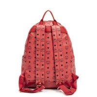 Mcm Rugzak Canvas in Rood
