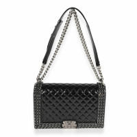 Chanel Boy Bag aus Leder in Schwarz