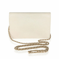 Chanel Wallet on Chain Leer in Wit
