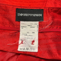 Emporio Armani Shorts aus Seide in Rot