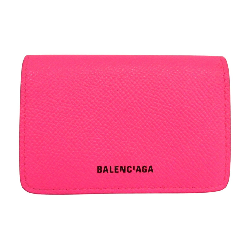 Balenciaga Roze leren portemonnee