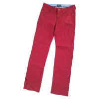 Ralph Lauren Paire de Pantalon en Coton en Rouge