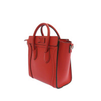 Céline Luggage Micro 27 Leather in Red