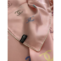 Chanel Carré Silk 90x90 Zijde in Roze