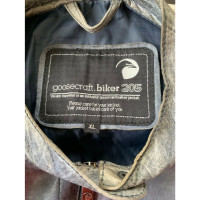 Goosecraft Jacke/Mantel aus Leder in Grau
