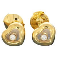 Chopard Orecchini a bottone Happy Diamonds in oro 750