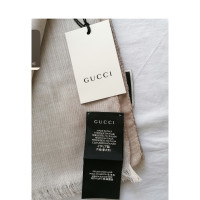 Gucci Schal/Tuch aus Wolle in Beige
