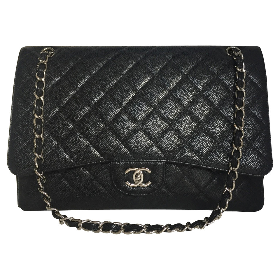 Chanel "Jumbo Flap Bag" Caviar Leather