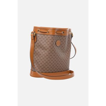 Gucci Bucket Bag aus Leder in Braun