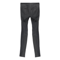 The Row Trousers Leather in Black