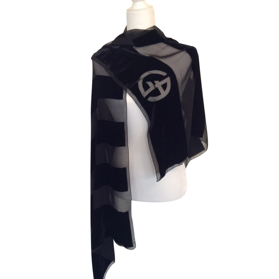 Giorgio Armani Scarf/Shawl Silk in Black