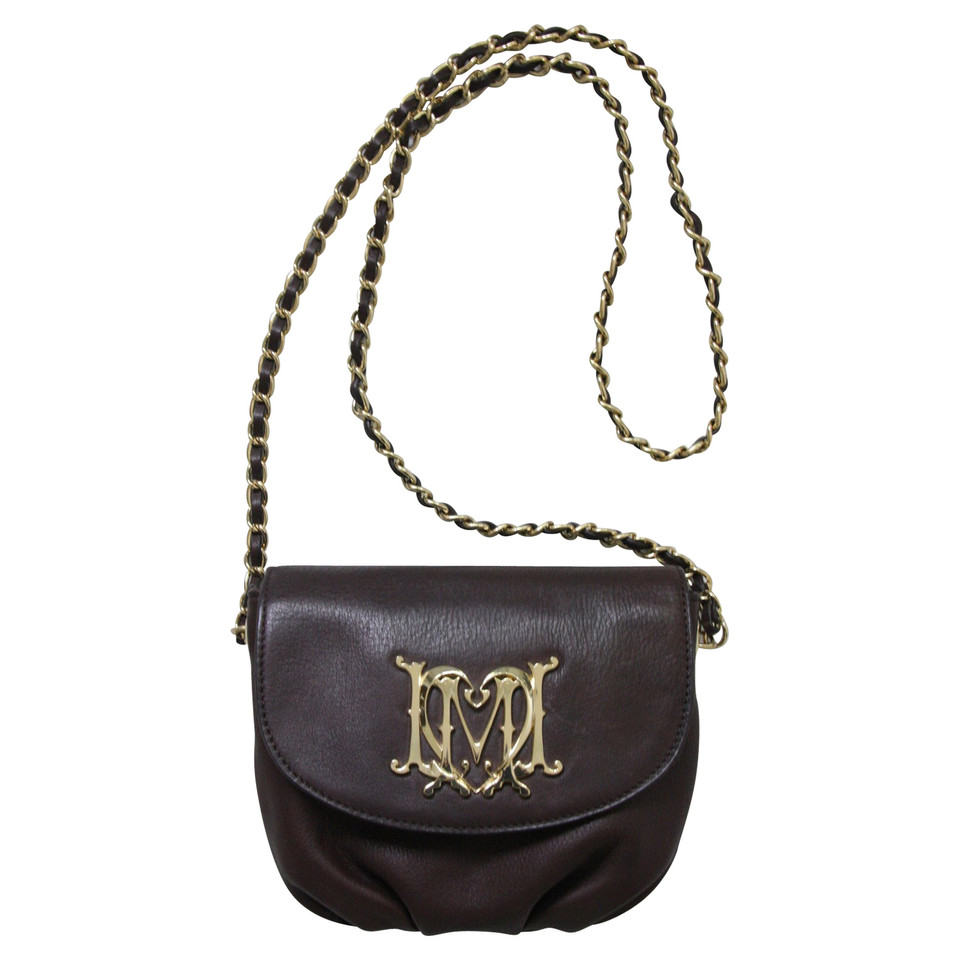 Moschino Love Sac à bandoulière en Cuir en Marron