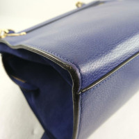 Céline Trapeze Medium 30cm Leather in Blue
