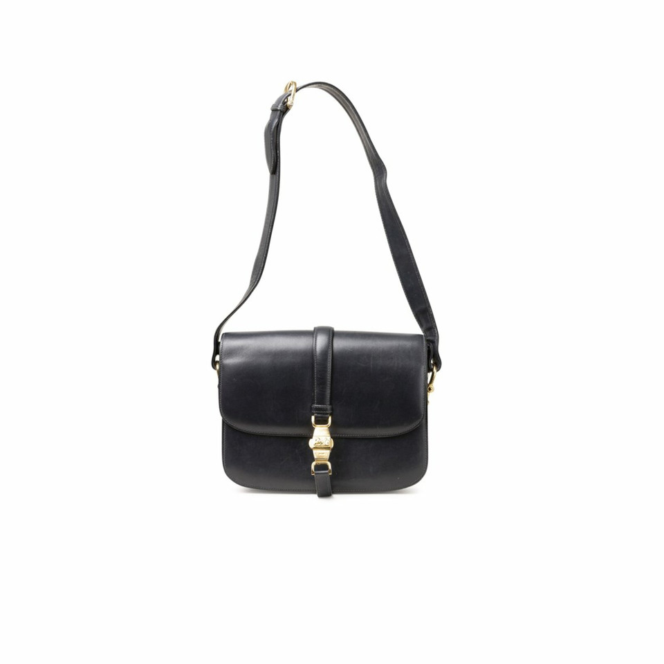 Céline Horse Carriage Bag Leather in Black