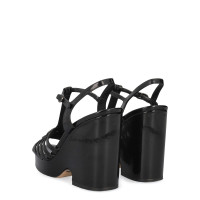 Chanel Wedges Leather in Black