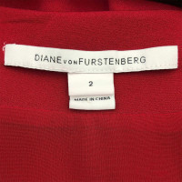 Diane Von Furstenberg Robe en Soie en Rouge