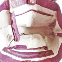 Michael Kors Tote Bag aus Leder in Violett
