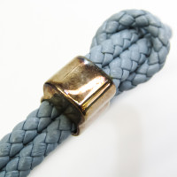Bottega Veneta Armband Leer in Blauw