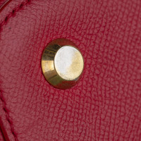Balenciaga Ville Top Handle aus Leder in Rot