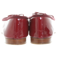 Chanel Slippers/Ballerinas Patent leather in Bordeaux