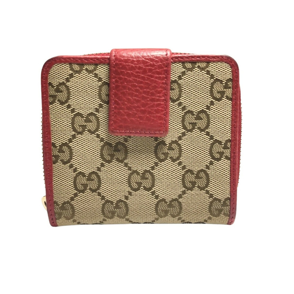 Gucci Tasje/Portemonnee Canvas in Beige