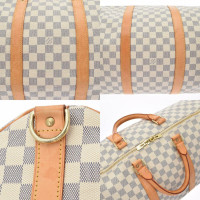 Louis Vuitton Keepall 55 Bandouliere Canvas in Turkoois