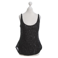 Ella Singh Top con paillettes nero 