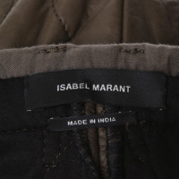 Isabel Marant Leather pants in khaki