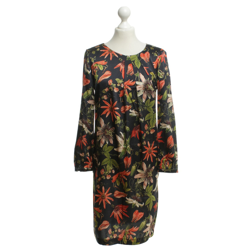 L'autre Chose Silk dress with floral print
