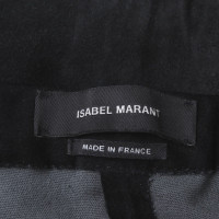 Isabel Marant Leren rok in zwart