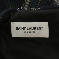 Saint Laurent Woll-Cape mit Muster